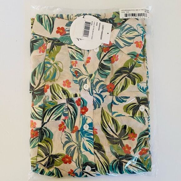 Lost + Wander Luau On The Beach Tropical Print Beach Tunic Sz XL/2XL NWT - Picture 11 of 16
